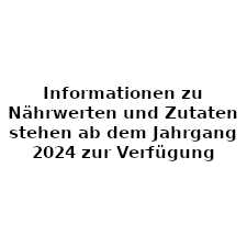 Informationen zu Nährwerten und Zutaten stehen ab dem Jahrgang 2024 zur Verfügung