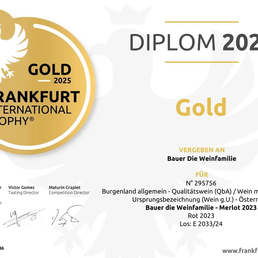 Goldmedaille Frankfurt 2025